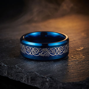 Celtic Dream - Blue & Silver ring editorial