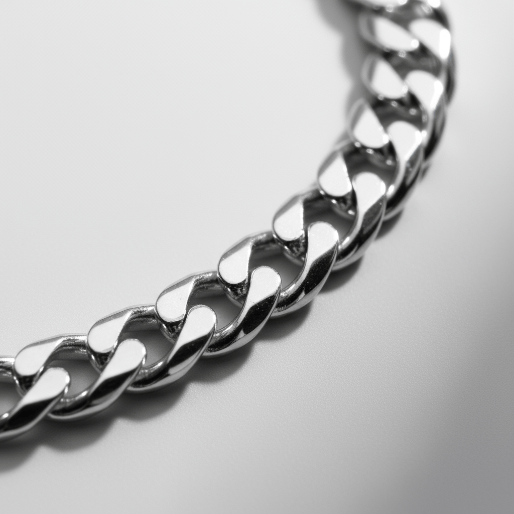 VORION Sterling Silver Light Cuban Necklace - 2mm