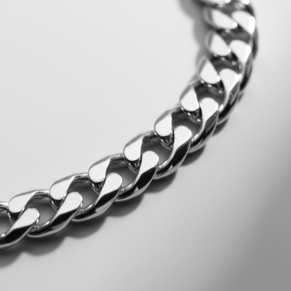 VORION Sterling Silver Light Cuban Bracelet - 2.5mm