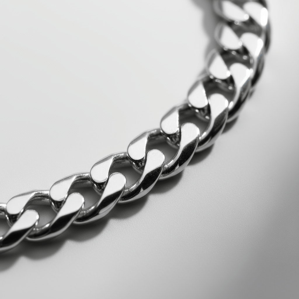 VORION Sterling Silver Light Cuban Necklace - 3.5mm