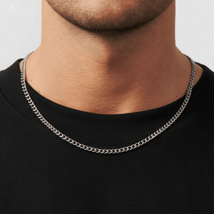 VORION Sterling Silver Light Cuban Necklace - 3.5mm