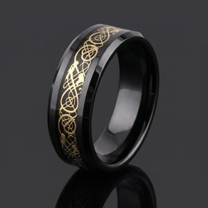 Celtic Dream - Black & Gold ring hero45
