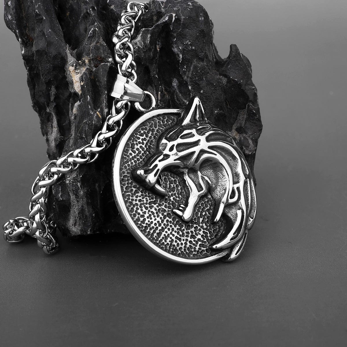 Fenrir The Gods of Wolves Stainless Steel Necklace