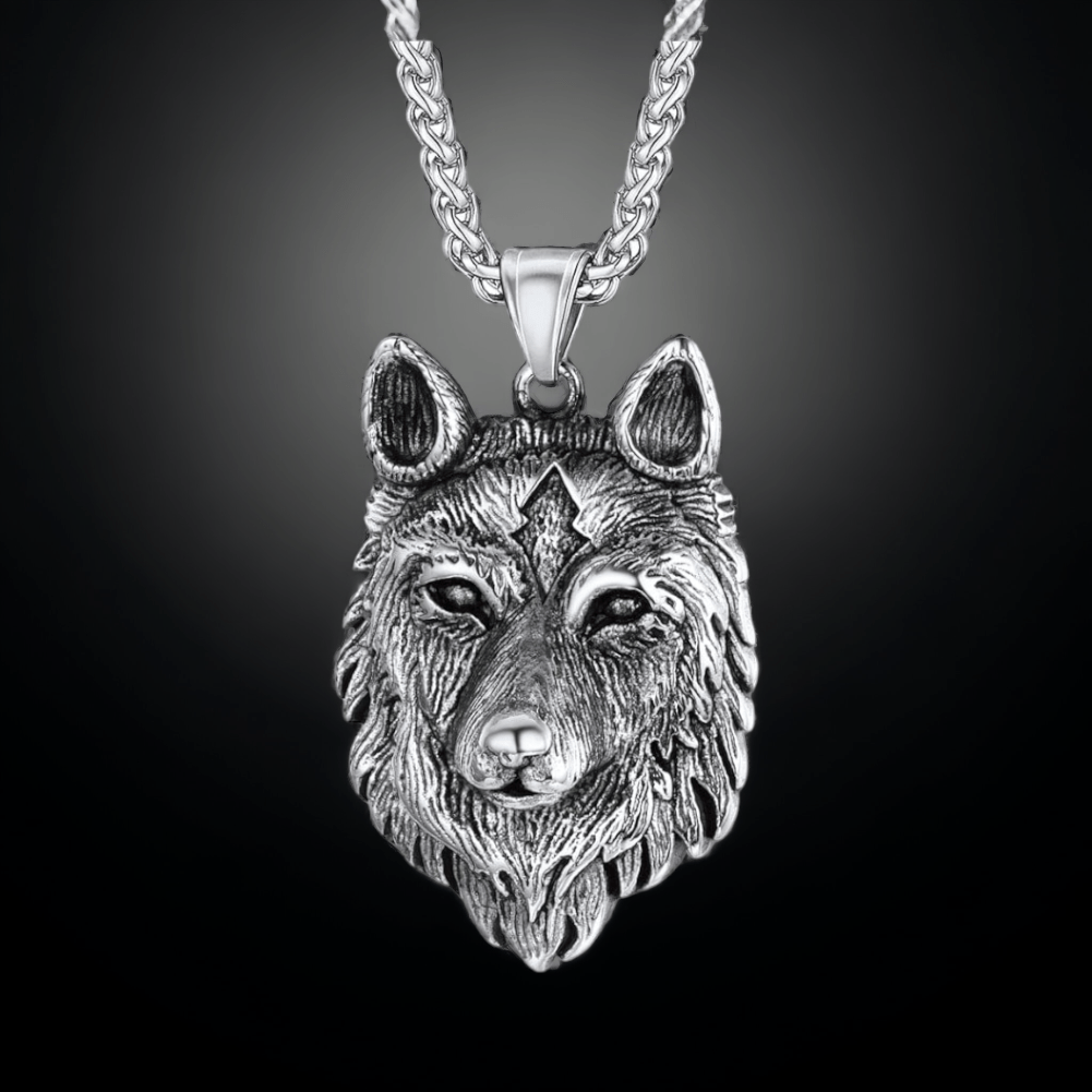 Slavic Mythology Wolf Symbol Stainless Steel Necklace