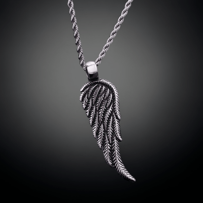 Celtic Angel Wing Stainless Steel Necklace