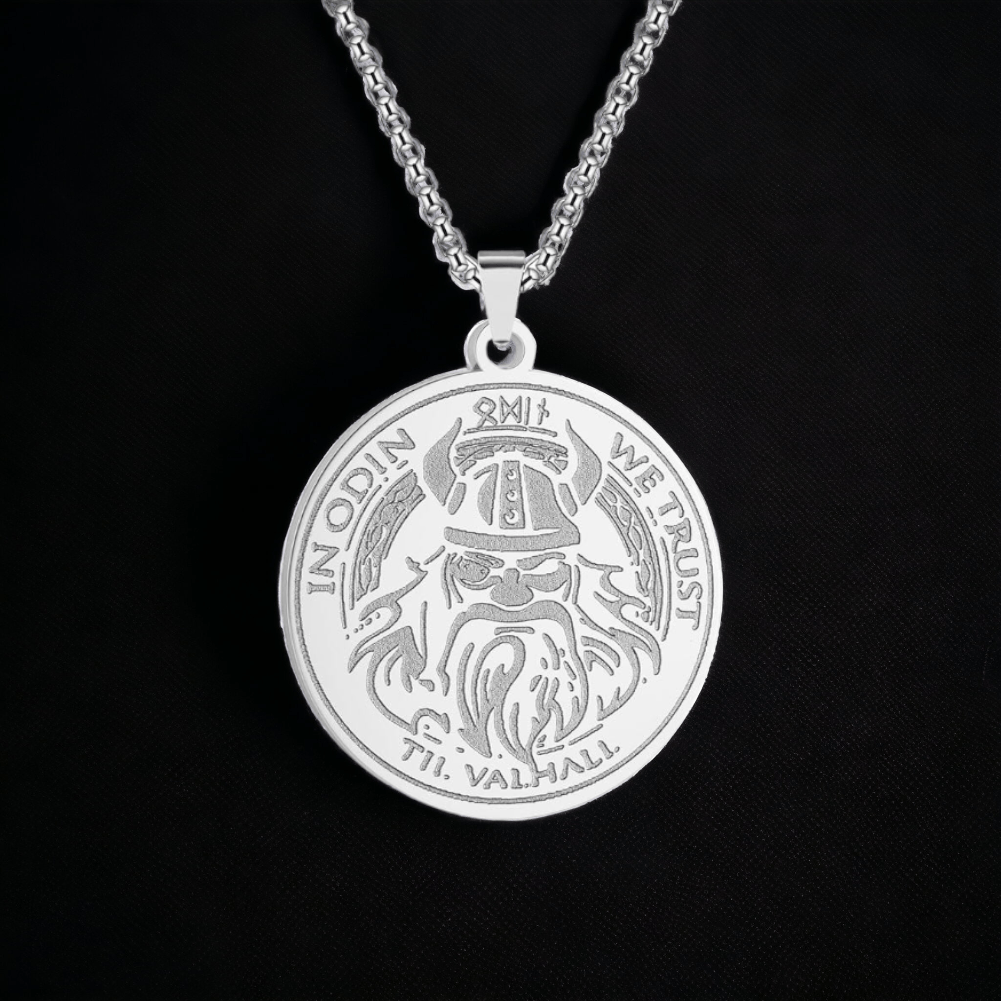 In Odin we Trust! Viking Culture Stainless Steel Necklace