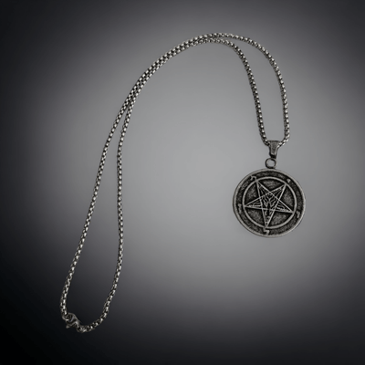 Stainless Steel Pentagram Goat Star Necklace