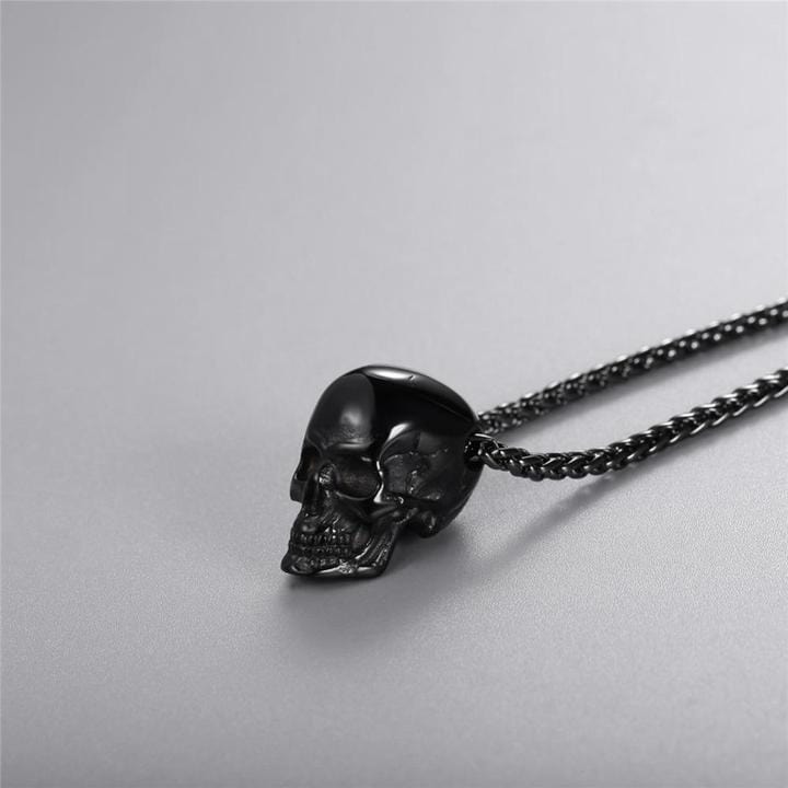 Stainless Steel Bold Skull Necklace