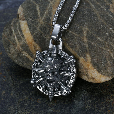 Skull Pirate Stainless Steel Necklace
