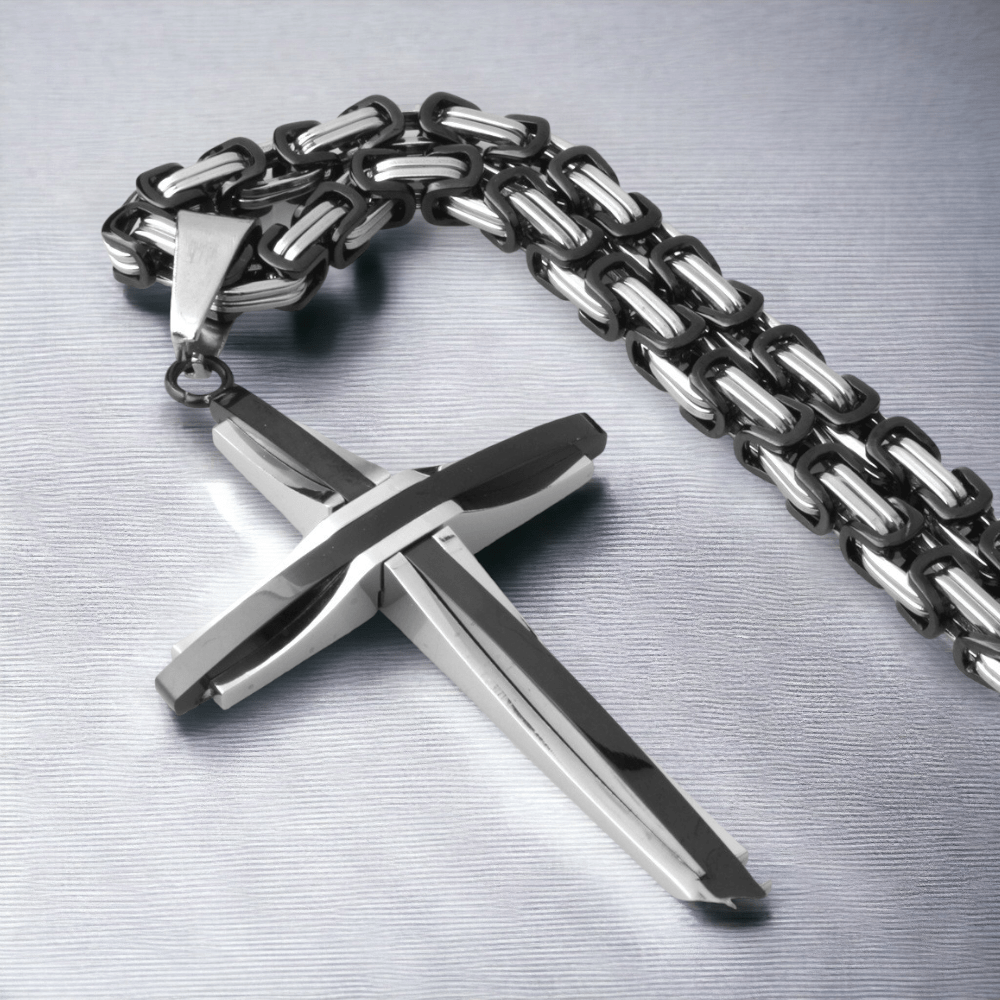 Celtic Culture Heavy Cross Stainless Steel Chain