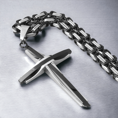 Celtic Culture Heavy Cross Stainless Steel Chain