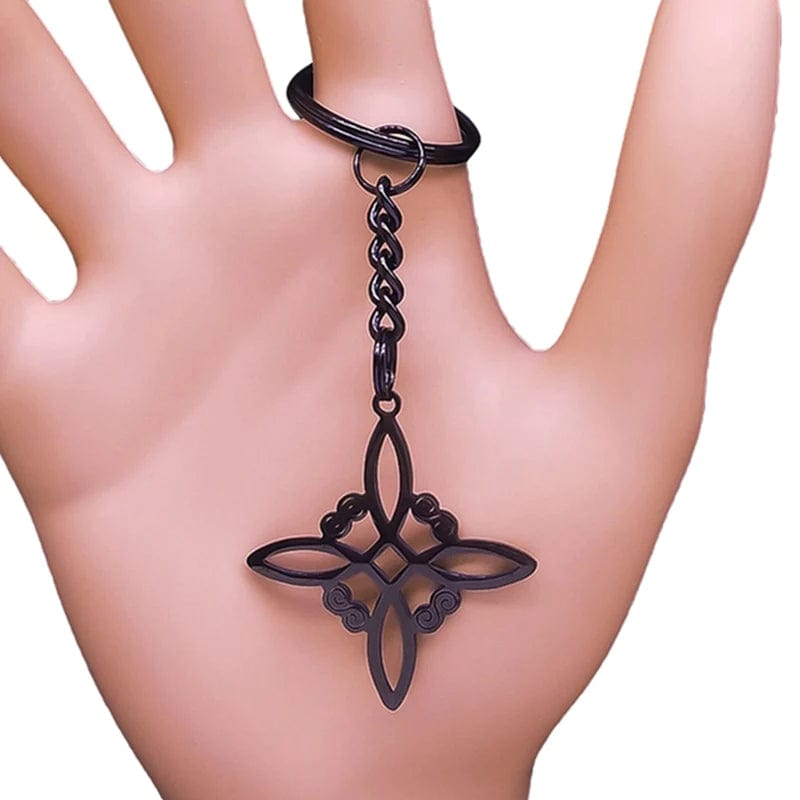 Witch Celtic Knot Stainless Steel Keycahin