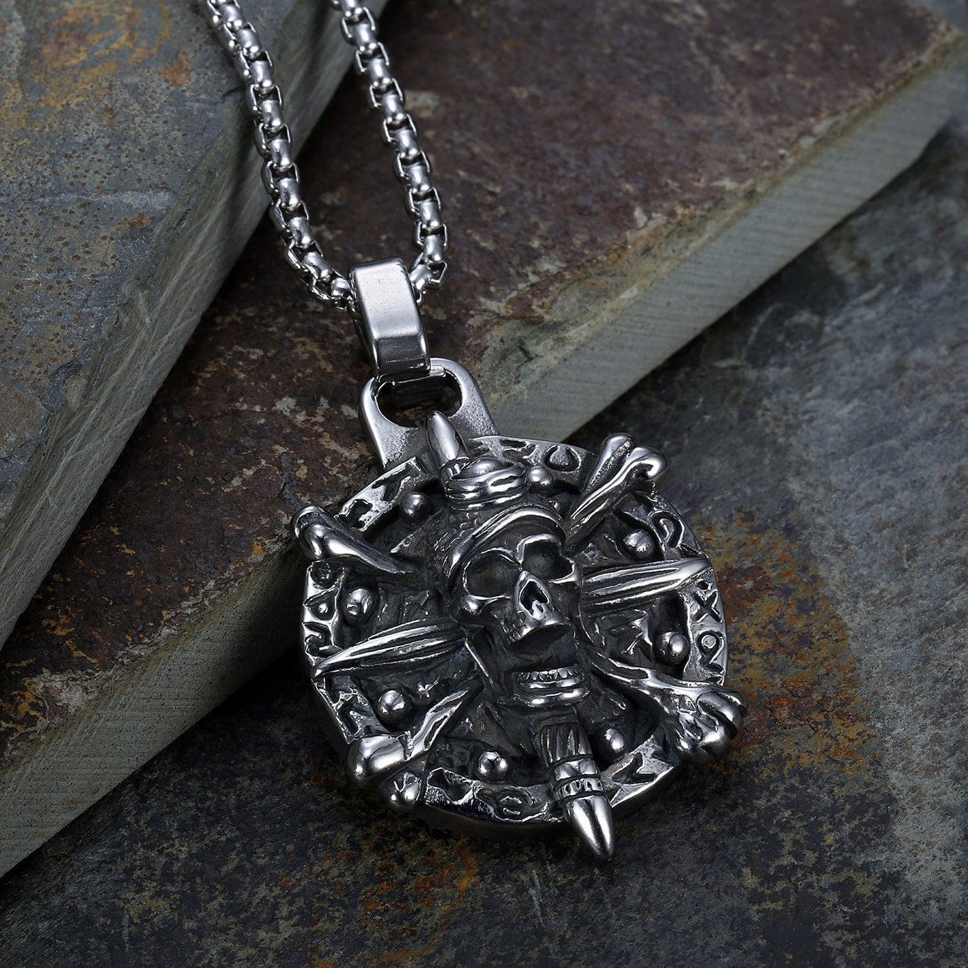 Skull Pirate Stainless Steel Necklace
