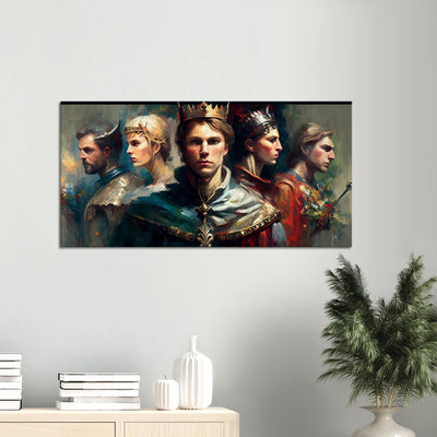 The Rise of Arthur - Oil Painting Printed Canvas. 50X100.