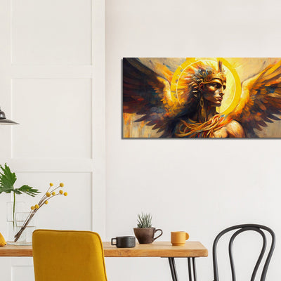 The Sun God - Modern Egyptian God Ra Oil Painting Canvas. 50X100.