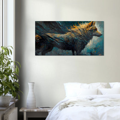 The Beast of Ragnarok Amazing Fenrir Oil Paintng Canvas. 50X100