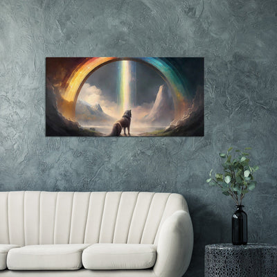 Elysium of the North: Valhalla - Oil Painting Printed Canvas. 50X100